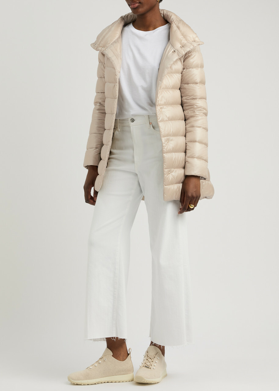 Herno Amelia Quilted Shell Jacket Cream