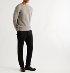 DE BONNE FACTURE - Mélange Alpaca and Wool-Blend Sweater - Gray