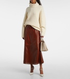 Ulla Johnson Aninda leather midi skirt