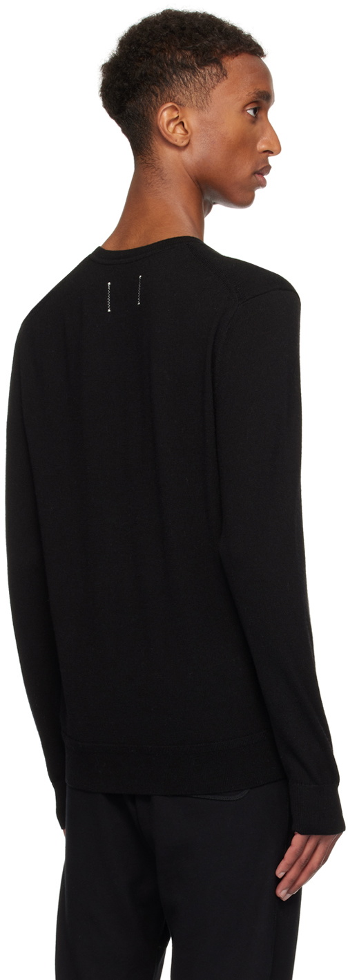 Reigning Champ Black Lightweight Merino Harry Crewneck Sweater