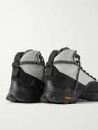 ROA - Andreas Strap Suede and Rubber-Trimmed Ripstop Boots - Gray