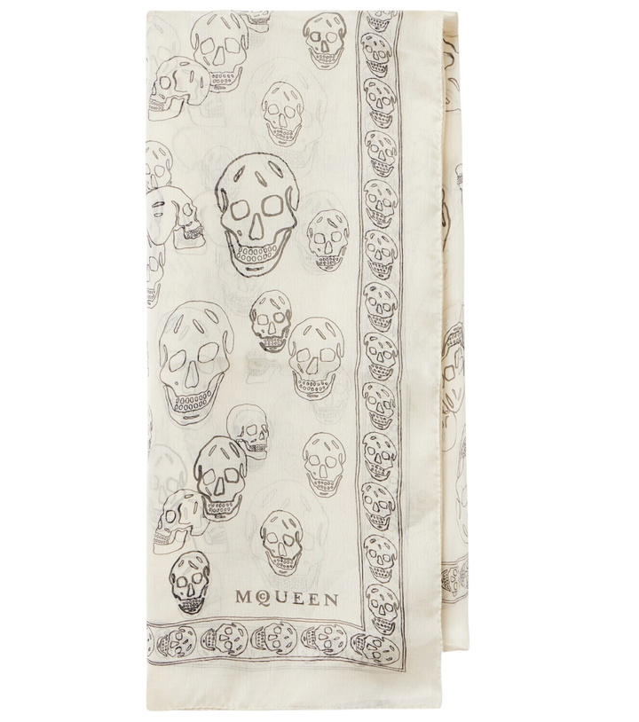 Photo: McQueen Printed silk scarf