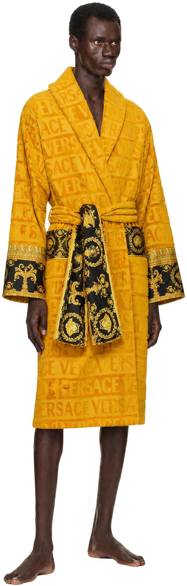 Versace Yellow 'I Heart Baroque' Bathrobe