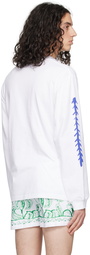 Carne Bollente White Printed Long Sleeve T-Shirt