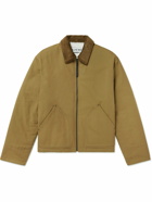 Loewe - Corduroy and Leather-Trimmed Cotton-Canvas Jacket - Brown