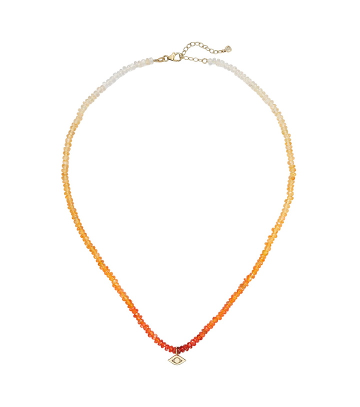 Photo: Sydney Evan Pure Protective Eye Medium 14kt gold beaded necklace with opals