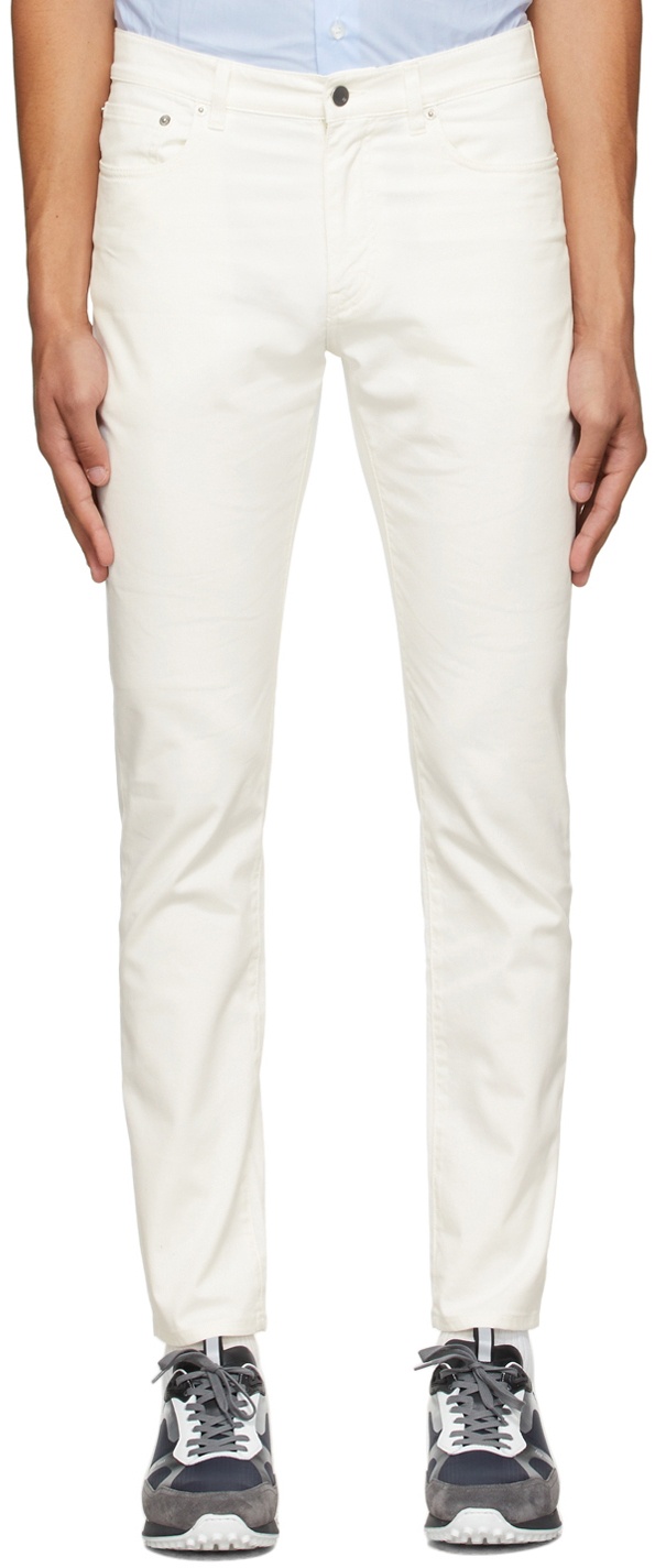 Dunhill Off-White Twill Trousers Dunhill