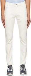 Dunhill Off-White Twill Trousers