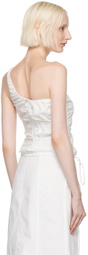 Deiji Studios White Scrunchie Top