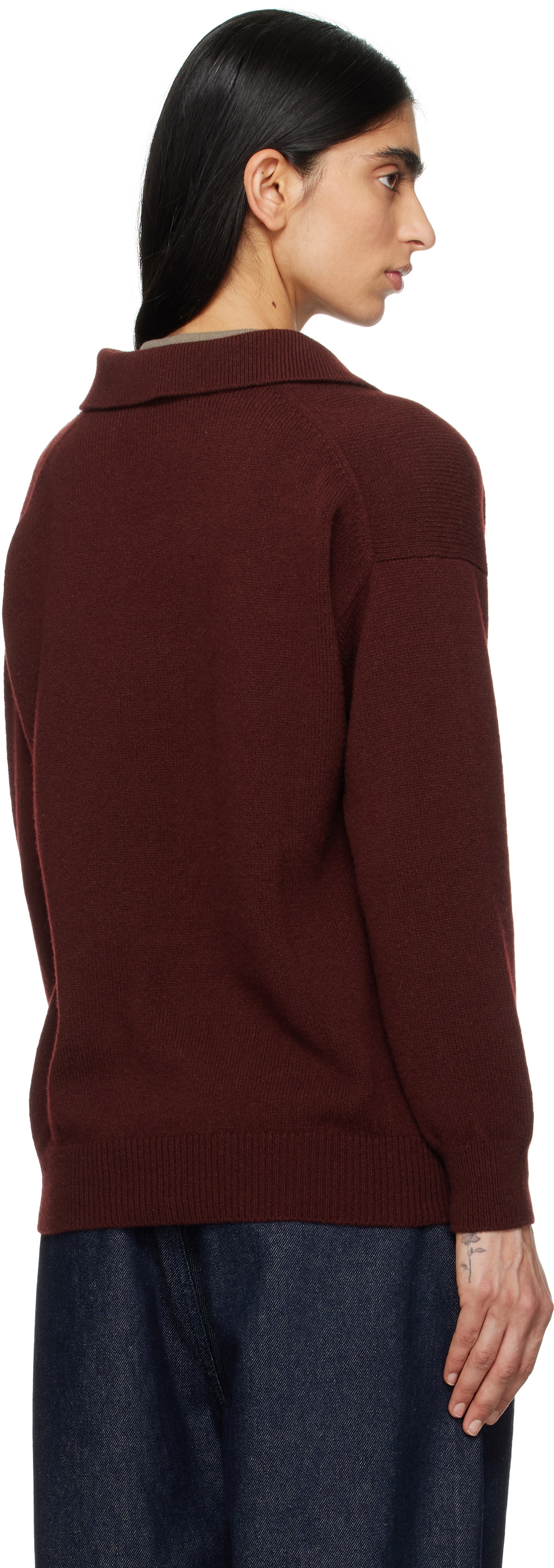 &Daughter Burgundy Edith Polo