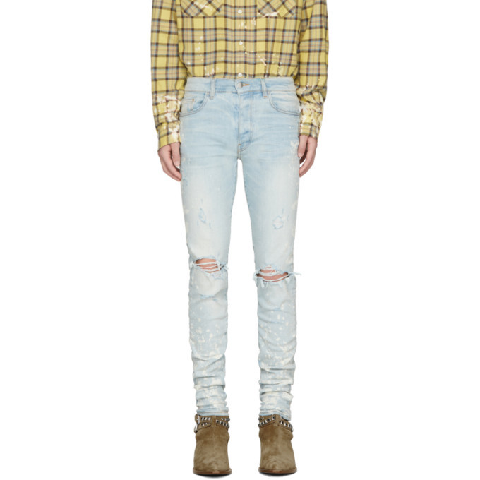 Photo: Amiri Blue Thrasher Jeans