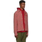 Simon Miller Red Dimensional Plaid Shirt