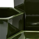 Vitra Jasper Morrison 2019 Hexagonal Containers - Pack of 3 in Dark Green