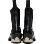 Toga Virilis SSENSE Exclusive Black Hardware Chelsea Boots