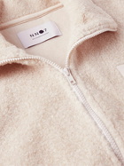 NN07 - Nil Logo-Appliquéd Fleece Gilet - Neutrals