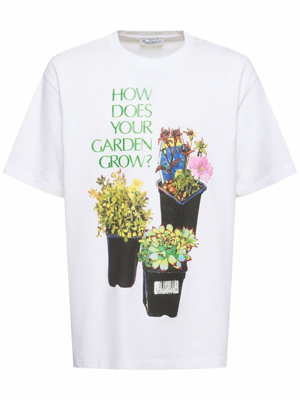 Photo: JW ANDERSON Flower Pot Printed Oversized T-shirt