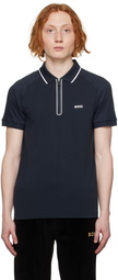 BOSS Navy Zip Polo