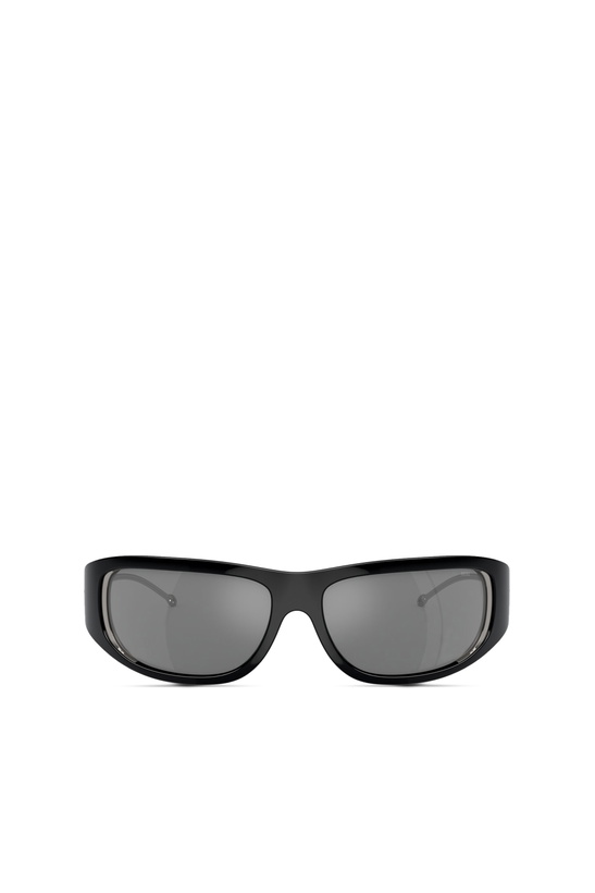 Photo: Diesel Wraparound style sunglasses - Sunglasses - Unisex - Black