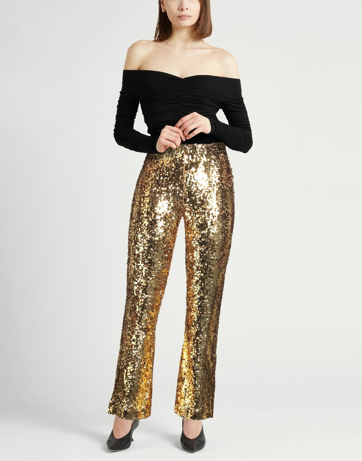 Jucca Womens Pants in Gold