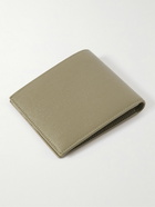 SAINT LAURENT - Logo-Print Pebble-Grain Leather Billfold Wallet - Green