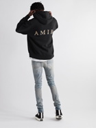 AMIRI - Logo-Print Cotton-Jersey Hoodie - Black