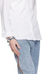 Casablanca Blue & White Knotted Pearl Bracelet