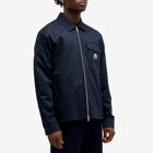 Moncler Men's Garbardine Double Zip Jacket in Navy