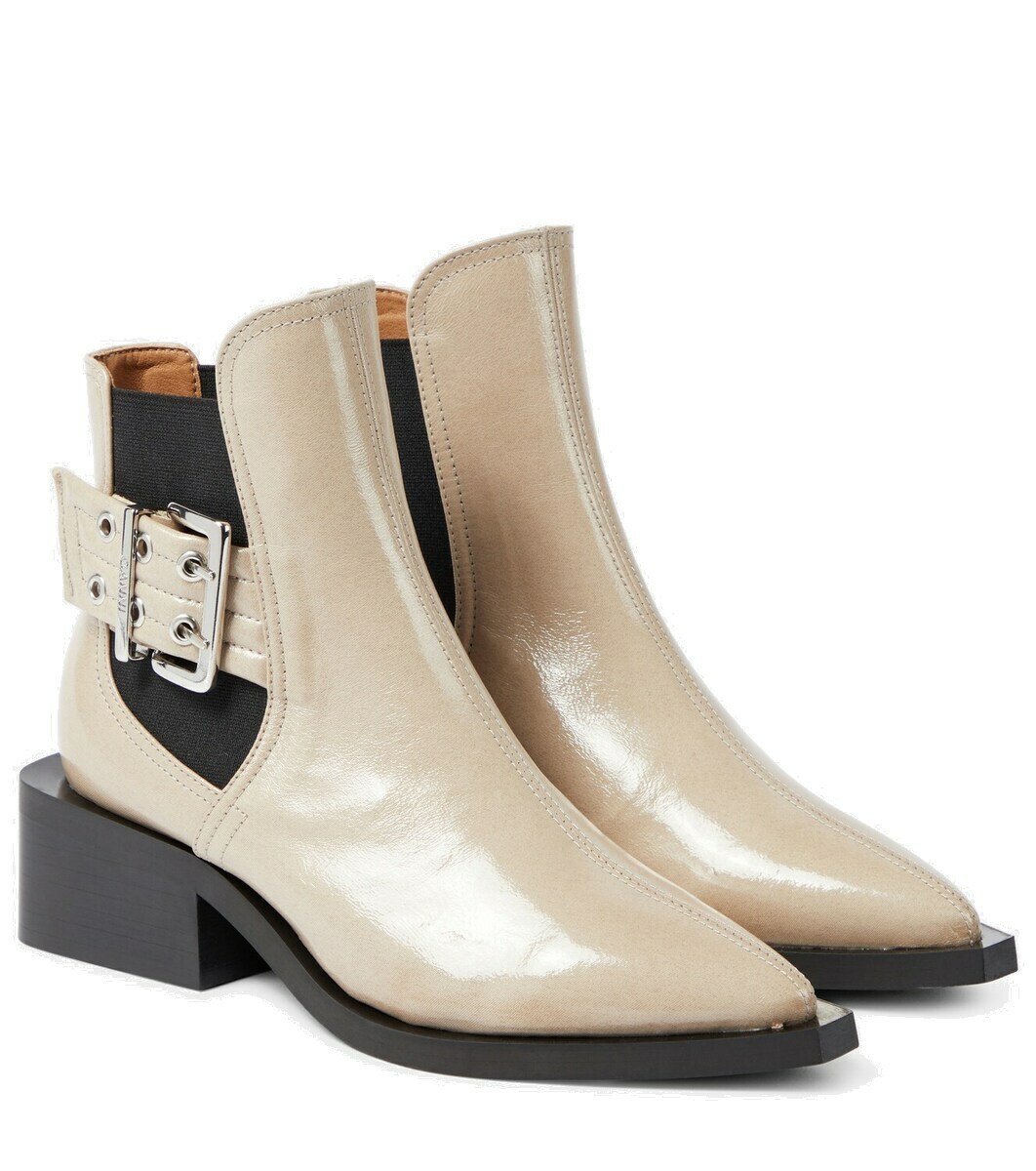 faux leather chelsea boots womens