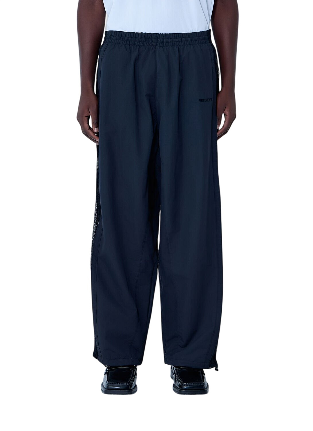 Vetements Navy Reebok Edition Reworked Biker Track Pants Vetements