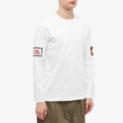 Comme des Garçons SHIRT Men's Long Sleeve Invader Graphic Tee in White