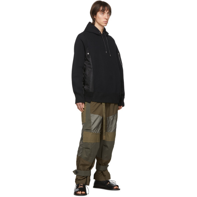 Sacai Black Sponge X MA-1 Hoodie Sacai