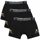 MASTERMIND WORLD Men's Skull Boxer Shorts - 3-Pack in Black