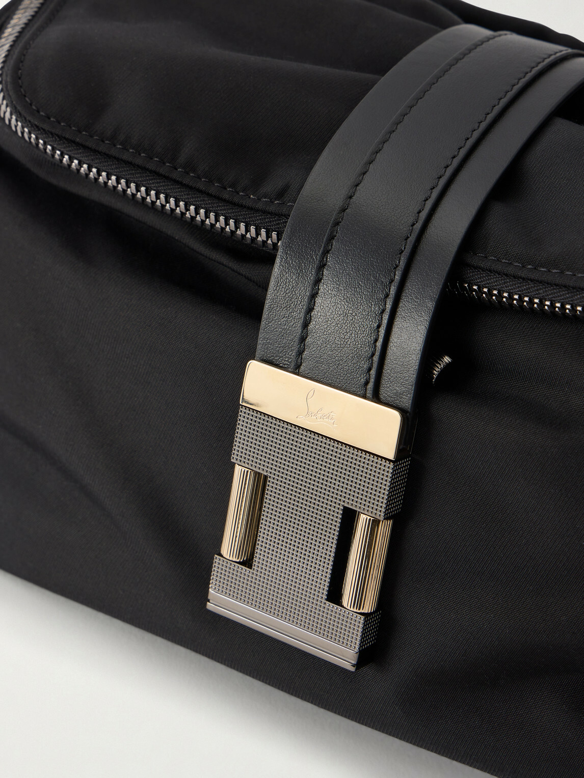 Christian Louboutin - Nox Leather-Trimmed Nylon Belt Bag