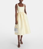 Self-Portrait Taffeta midi dress