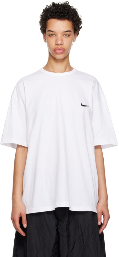Photo: Black Comme des Garçons White Nike Edition T-Shirt