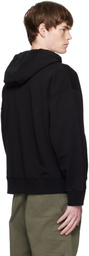 Maison Kitsuné Black Bold Fox Head Patch Fullzip Oversize Hoodie