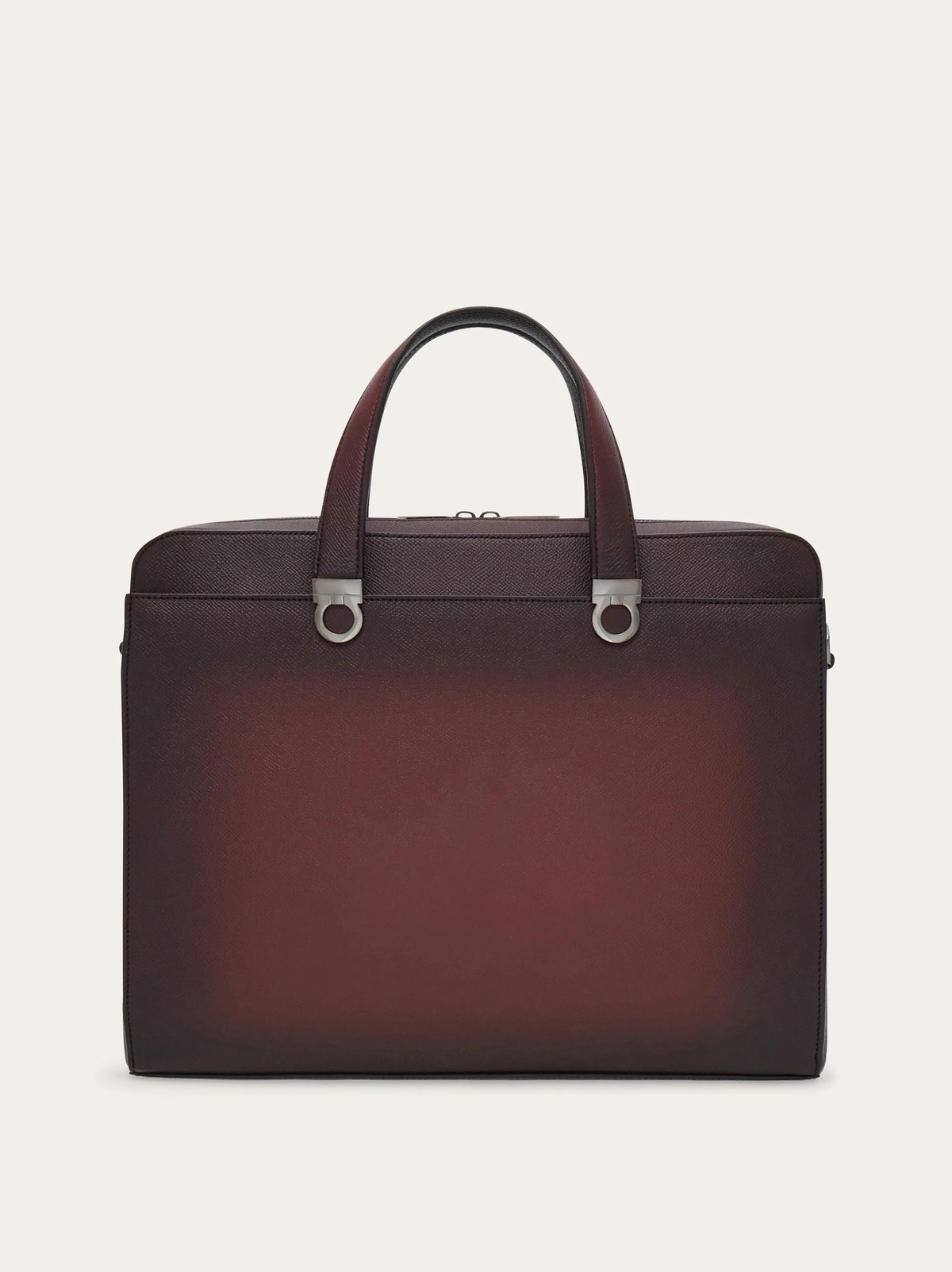 Ferragamo Mens Gancini briefcase in Red