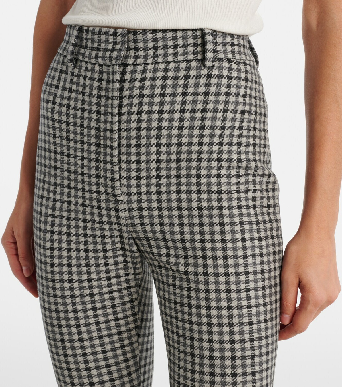 Acne Studios Checked wool-blend slim pants