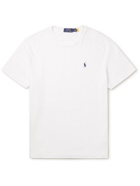 Polo Ralph Lauren - Logo-Embroidered Cotton-Terry T-Shirt - White