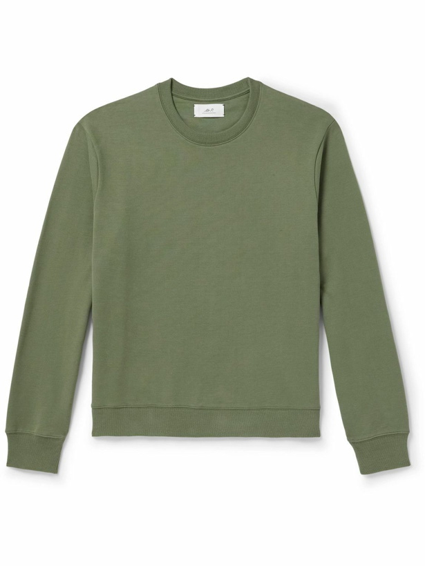 Photo: Mr P. - Cotton-Blend Jersey Sweatshirt - Green