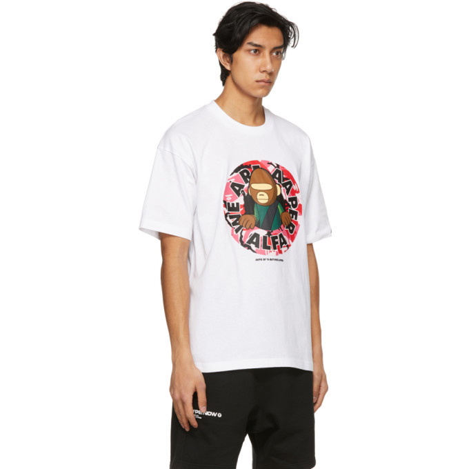 AAPE by A Bathing Ape White We Are Aaper Alfa T-Shirt AAPE by A