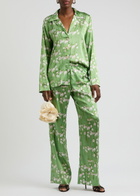 Bernadette Louis Floral-print Stretch-silk Pyjama Shirt Multi Print