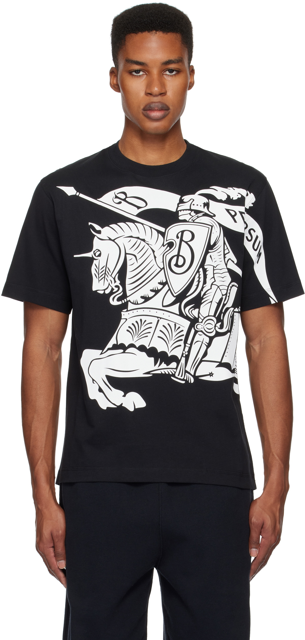 Tシャツ・カットソー Burberry Beige Short-Sleeved T-Shirt With Ekd Print Burberry Beige short-sleeved T-shirt with EKD print – Lord