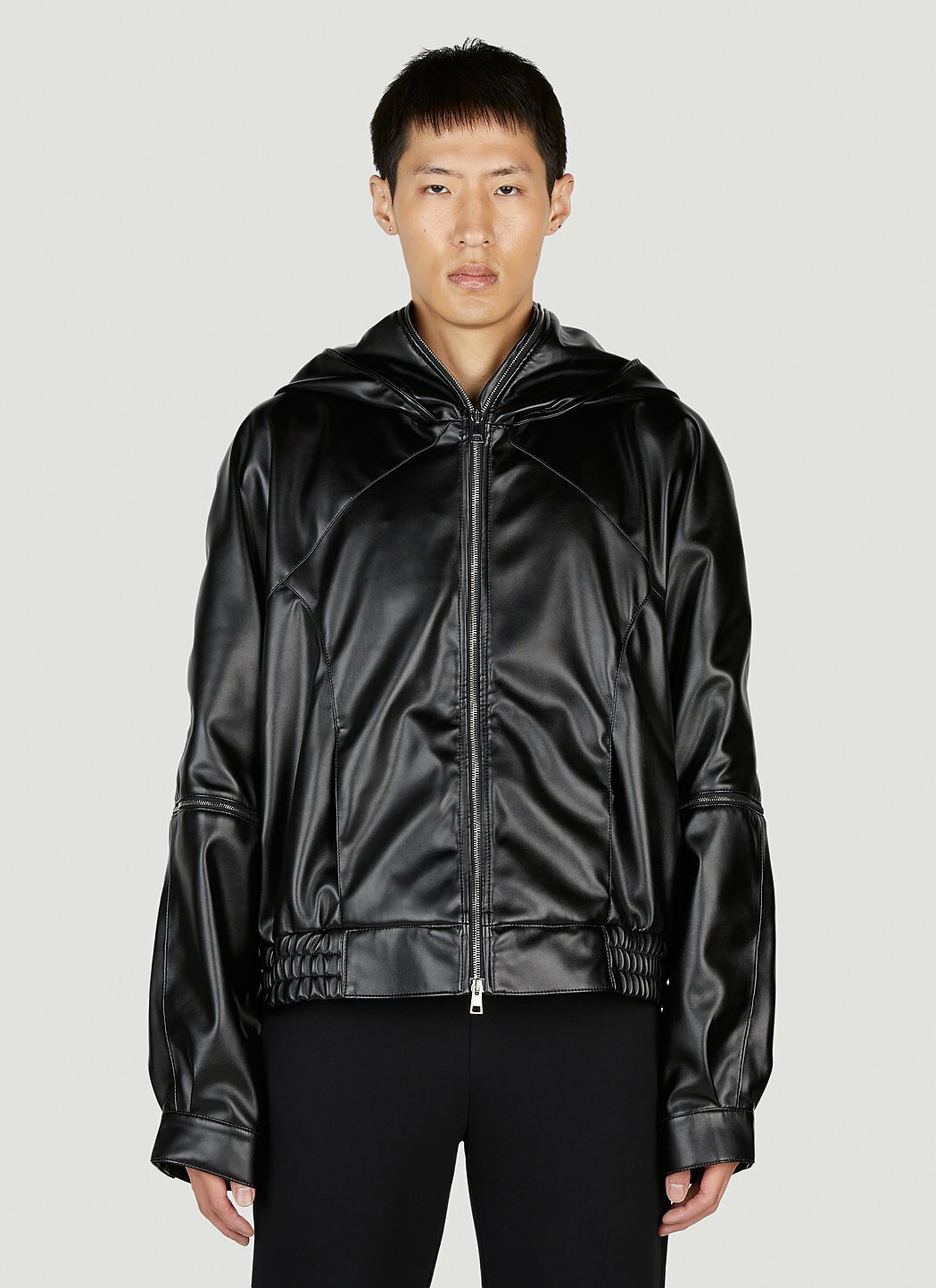 Mowalola Faux Leather Jacket