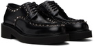 Valentino Garavani Black Gentleglam Calfskin Derbys