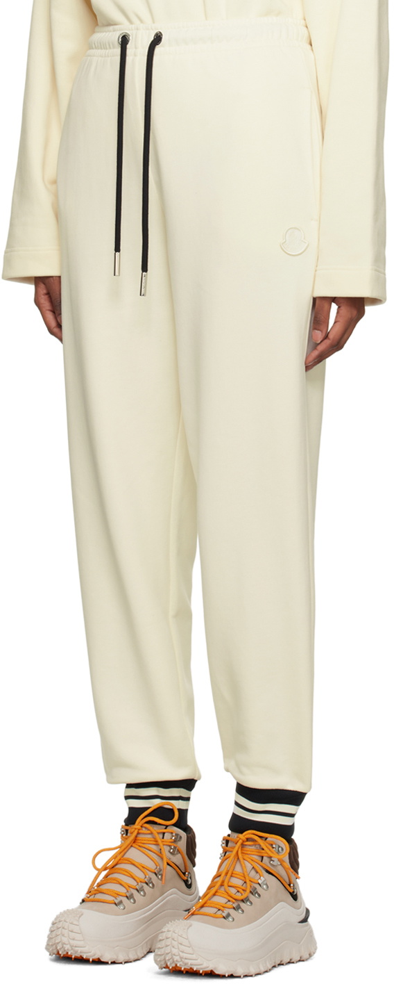 Moncler White Drawstring Lounge Pants