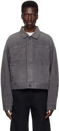 Entire Studios Gray Gem Denim Jacket