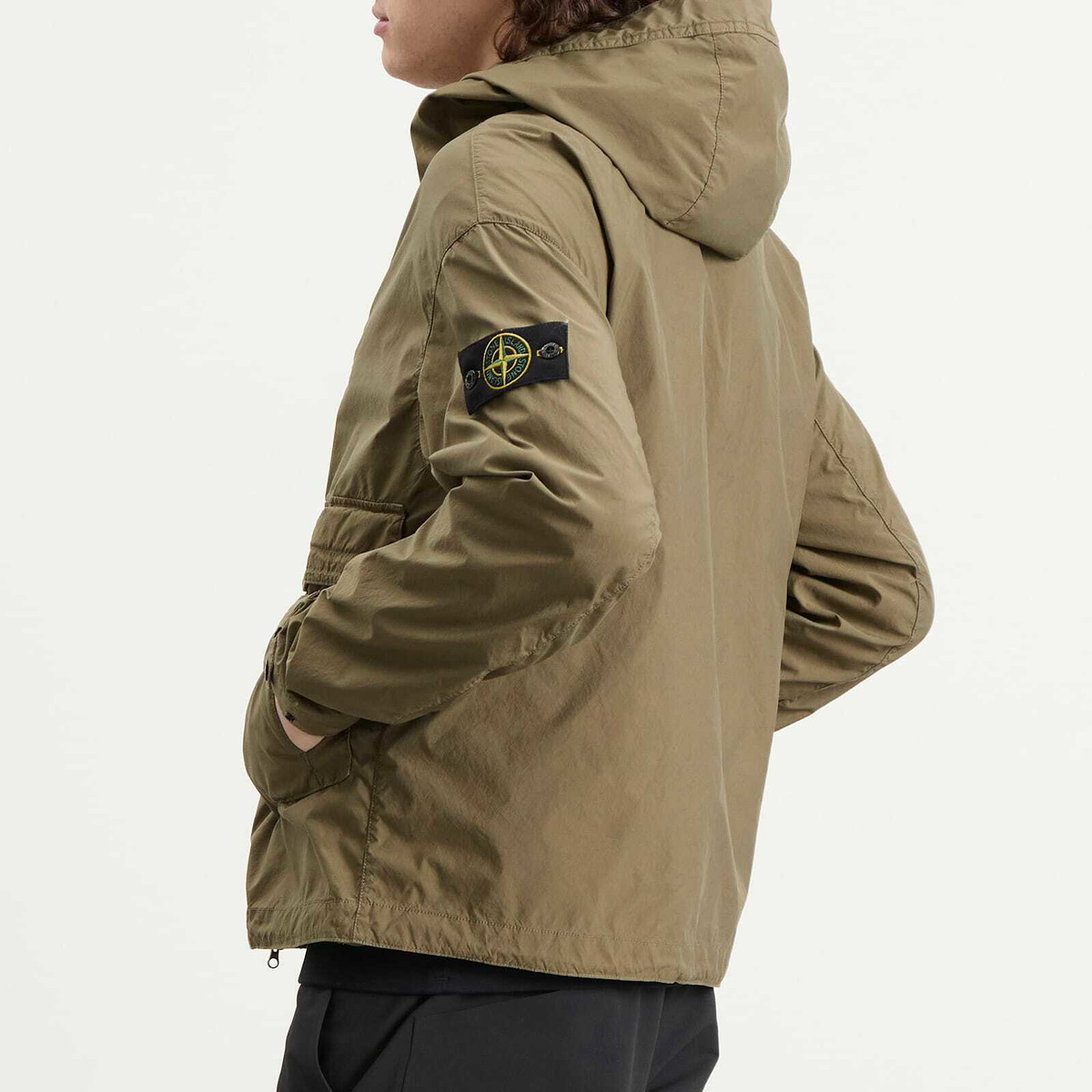 Stone Island Men's Light Compact Touch Poly-TC Hooded Jacket in