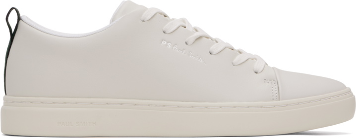 Photo: PS by Paul Smith Off-White Leather Lee Sneakers