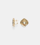 Marina B Popillia 18kt gold earrings with gemstones